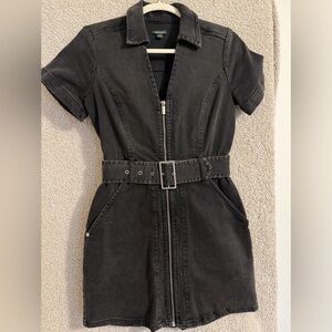 Wild Fable Black Denim Mini Dress